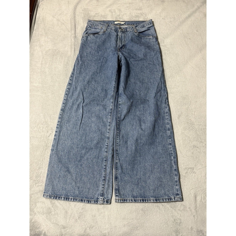 Levis 94 Baggy Wide Leg Jeans Womens 31 Blue Medium Wash 31x30